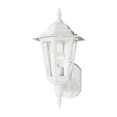 Builder Cast 1-Light 8 Wide White Outdoor Wall Sconce